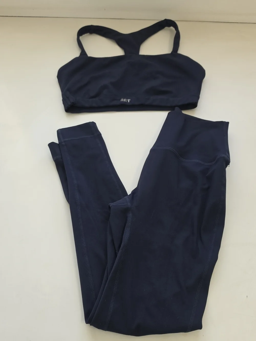 SET ACTIVE Navy Sports Bra and Legging Set